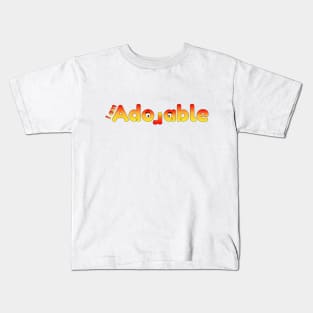 I am Adorable Kids Slogam Kids T-Shirt